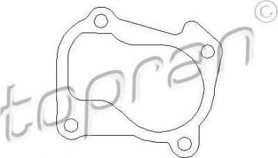 Topran 107 204 прокладка, труба выхлопного газа на SKODA FABIA седан (6Y3)