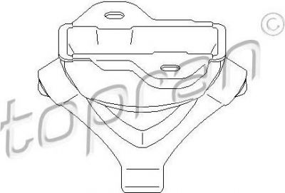 Topran 107 223 кронштейн, глушитель на VW PASSAT Variant (3B6)