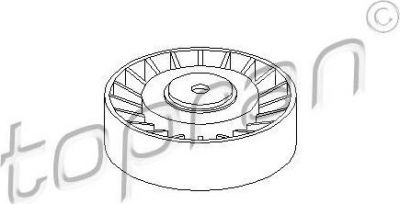 Topran 107 336 паразитный / ведущий ролик, поликлиновой ремень на VW LT 28-46 II фургон (2DA, 2DD, 2DH)
