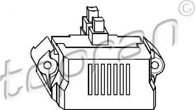 Topran 107 390 регулятор генератора на VW PASSAT Variant (3A5, 35I)