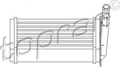 Topran 107 407 теплообменник, отопление салона на VW PASSAT Variant (3B6)