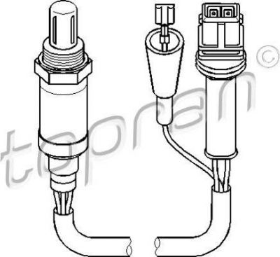 Topran 107 542 лямбда-зонд на AUDI 100 (4A, C4)