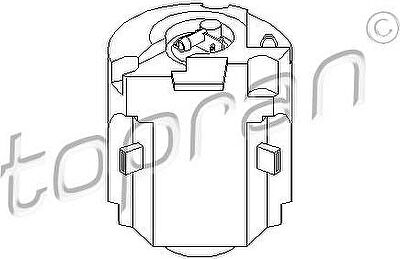 Topran 107 544 топливный насос на VW GOLF III (1H1)