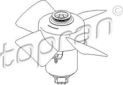 Topran 107 708 вентилятор, охлаждение двигателя на VW PASSAT Variant (3A5, 35I)