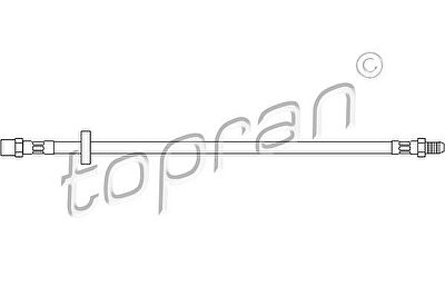 Topran 107 820 тормозной шланг на VW LT 40-55 I фургон (291-512)