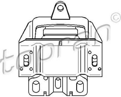 Topran 107 971 подвеска, автоматическая коробка передач на SKODA OCTAVIA Combi (1U5)