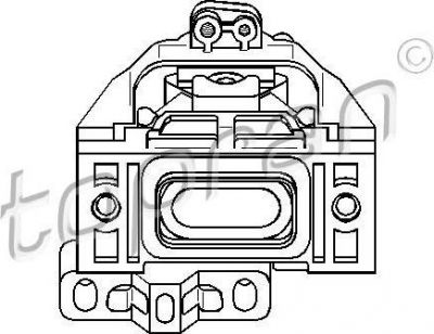 Topran 107 977 подвеска, двигатель на VW NEW BEETLE (9C1, 1C1)