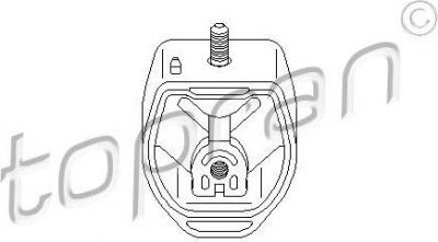 Topran 107 989 подвеска, ступенчатая коробка передач на VW PASSAT Variant (3B6)