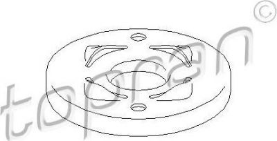Topran 108 083 тарелка пружины на VW GOLF III (1H1)
