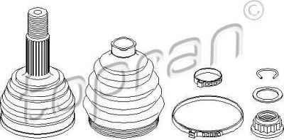 Topran 108 110 шарнирный комплект, приводной вал на VW GOLF IV (1J1)