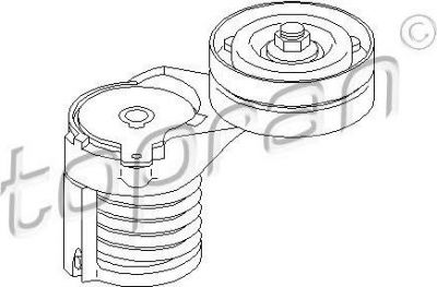 Topran 108 222 натяжитель ремня, клиновой зубча на VW GOLF IV (1J1)