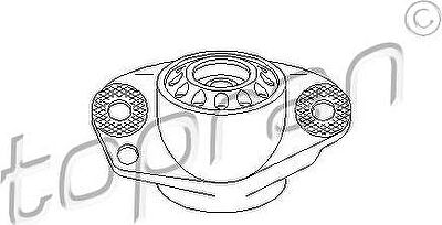 Topran 108 242 опора стойки амортизатора на VW GOLF IV (1J1)