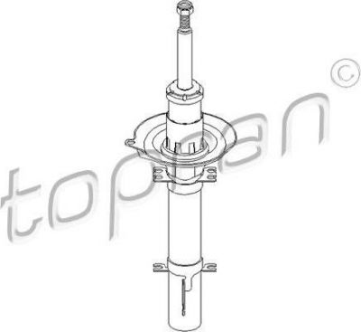 Topran 108 273 амортизатор на VW GOLF IV (1J1)