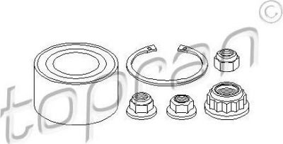 Topran 108 320 комплект подшипника ступицы колеса на SEAT LEON (1M1)