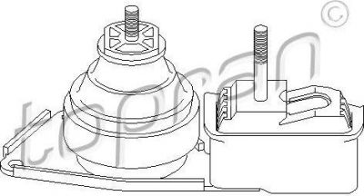 Topran 108 509 подвеска, двигатель на SEAT ALHAMBRA (7V8, 7V9)