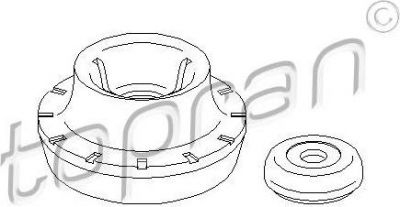 Topran 108 557 опора стойки амортизатора на SEAT TOLEDO I (1L)