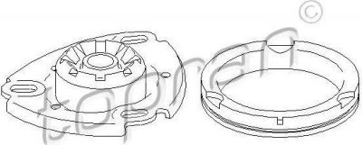Topran 108 560 опора стойки амортизатора на AUDI 100 (44, 44Q, C3)
