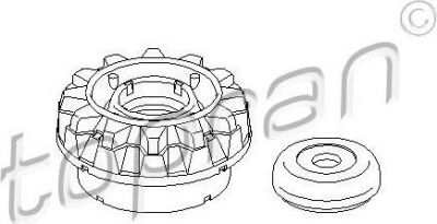 Topran 108 563 опора стойки амортизатора на VW LUPO (6X1, 6E1)