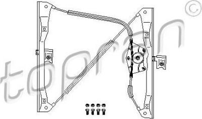 Topran 108 668 подъемное устройство для окон на VW GOLF IV (1J1)