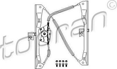 Topran 108 671 подъемное устройство для окон на VW GOLF IV (1J1)