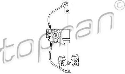 Topran 108 673 подъемное устройство для окон на VW GOLF III (1H1)