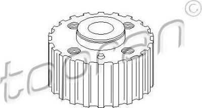 Topran 108 697 шестерня, коленчатый вал на VW GOLF IV (1J1)