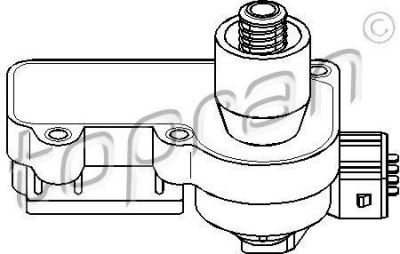 Topran 108 847 регулировочный элемент, дроссельная заслонка на VW GOLF III (1H1)