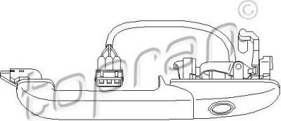 Topran 108 849 ручка двери на VW PASSAT Variant (3A5, 35I)