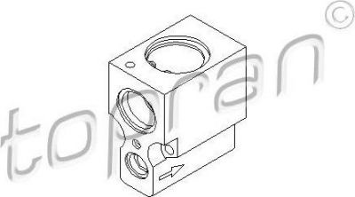 Topran 108 924 расширительный клапан, кондиционер на SKODA OCTAVIA (1U2)