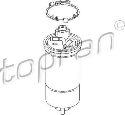 Topran 109 004 топливный фильтр на SEAT CORDOBA (6L2)