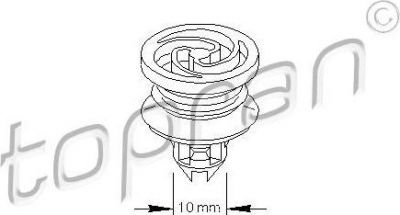 Topran 109 029 зажим, молдинг / защитная накладка на VW GOLF IV (1J1)