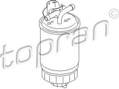 Topran 109 040 топливный фильтр на VW POLO CLASSIC (6KV2)