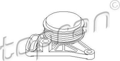 Topran 109 156 натяжной ролик, поликлиновой ремень на SKODA SUPERB (3U4)