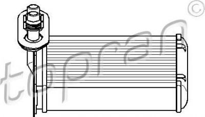 Topran 109 304 теплообменник, отопление салона на SKODA OCTAVIA (1U2)