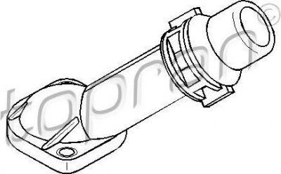 Topran 109 348 фланец охлаждающей жидкости на VW PASSAT Variant (3B6)