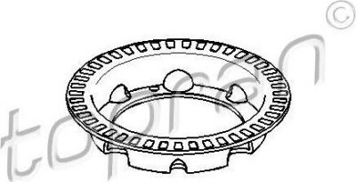 Topran 109 482 зубчатый диск импульсного датчика, противобл. устр на VW GOLF III (1H1)