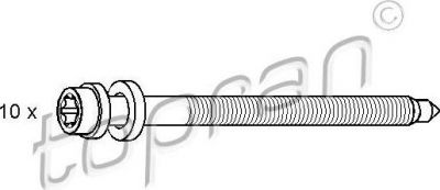 Topran 109 547 комплект болтов головки цилидра на VW GOLF IV (1J1)