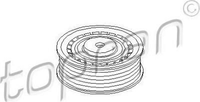 Topran 109 648 натяжной ролик, поликлиновой ремень на VW LT 28-46 II c бортовой платформой/ходовая часть (2DC, 2DF, 2