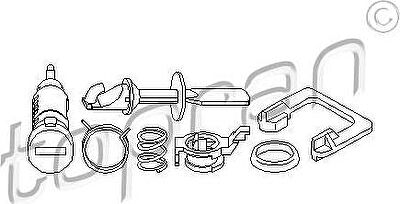Topran 109 720 цилиндр замка на VW GOLF III (1H1)