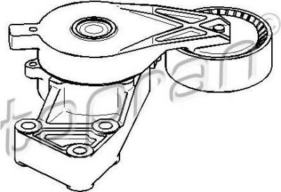 Topran 109 746 натяжитель ремня, клиновой зубча на VW GOLF IV (1J1)