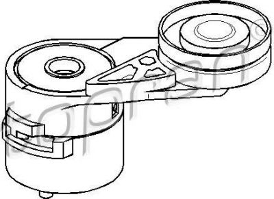 Topran 109 803 натяжитель ремня, клиновой зубча на AUDI 80 Avant (8C, B4)