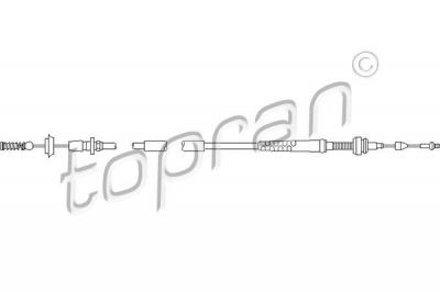 Topran 109 853 тросик газа на VW GOLF IV (1J1)