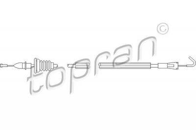 Topran 109 905 трос, замок двери на VW GOLF IV (1J1)