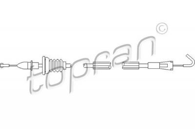 Topran 109 906 трос, замок двери на VW GOLF IV (1J1)