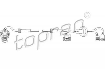 Topran 109 925 датчик, частота вращения колеса на SKODA SUPERB (3U4)