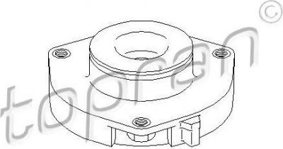 Topran 110 070 опора стойки амортизатора на AUDI A3 (8P1)