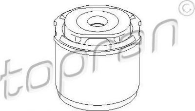 Topran 110 072 втулка, балка моста на AUDI A4 (8E2, B6)