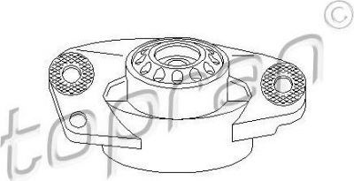 Topran 110 148 опора стойки амортизатора на VW PASSAT Variant (3C5)