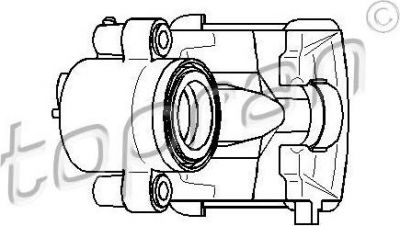 Topran 110 282 тормозной суппорт на VW GOLF IV (1J1)