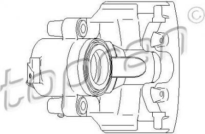 Topran 110 289 тормозной суппорт на VW PASSAT Variant (3B6)